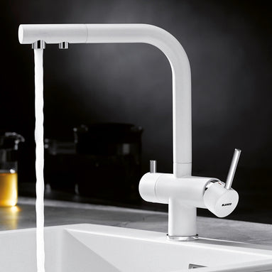 Baterie bucătărie Blanco FONTAS II Filter – gri vulcan/crom HD