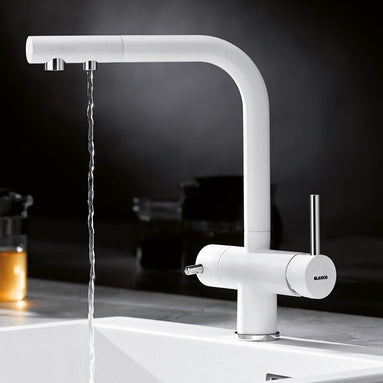 Baterie bucătărie Blanco FONTAS II Filter – gri vulcan/crom HD