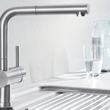 Baterie bucătărie Blanco LINUS-S Silgranit-look - alb HD