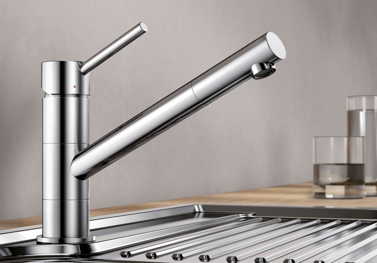 Baterie bucătărie KANO Silgranit-look - alb/crom HD