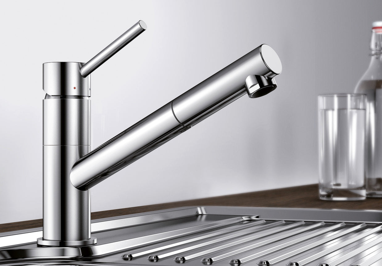 Baterie bucătărie Blanco KANO-S Silgranit-look - alb/crom HD