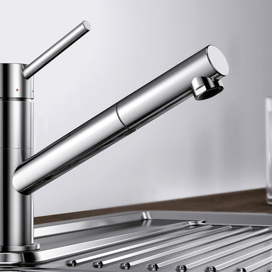 Baterie bucătărie Blanco KANO-S Silgranit-look - alb/crom HD