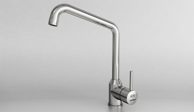 12914 BATERIE MONOCOMANDĂ VERTICALĂ PENTRU BUCĂTĂRIE - crom