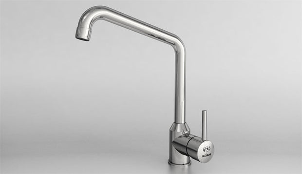 12914 BATERIE MONOCOMANDĂ VERTICALĂ PENTRU BUCĂTĂRIE - crom