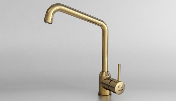 12914 BATERIE MONOCOMANDĂ VERTICALĂ PENTRU BUCĂTĂRIE - gold