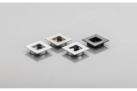 Buton mobilă îngropat B226, 40x40 mm, alb mat