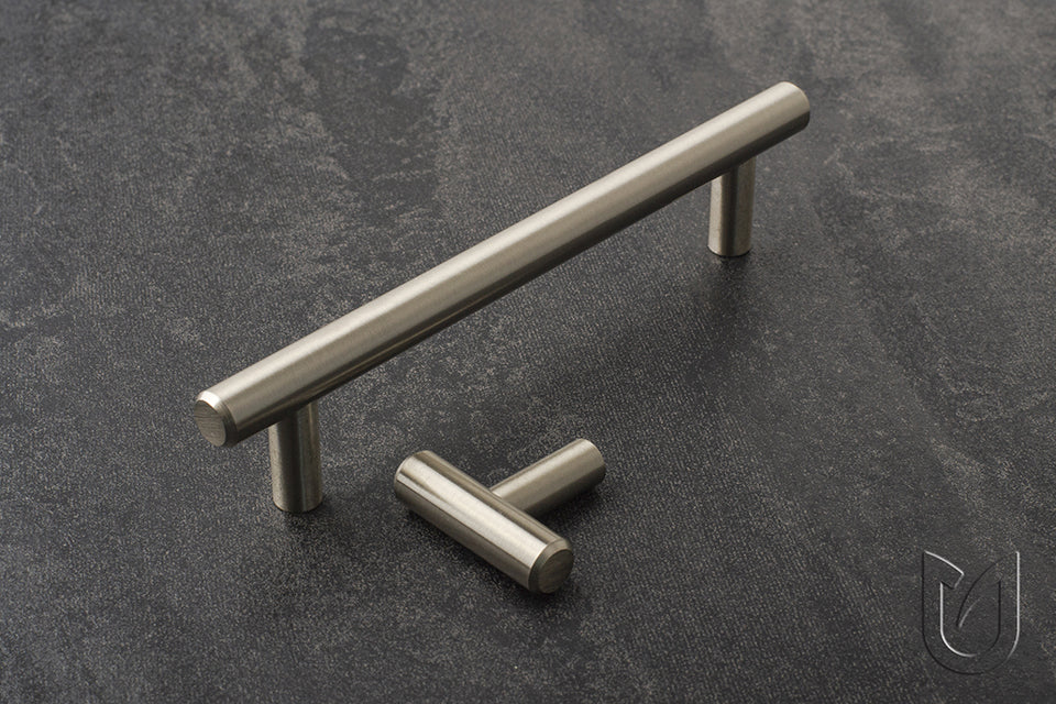 Mâner pentru mobilier Tulip Hrazda – imitație inox, oțel, interax 192 mm