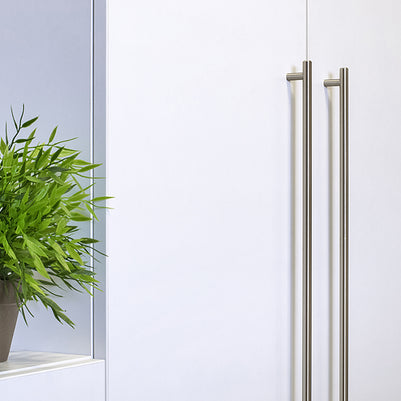 Mâner pentru mobilier Tulip Hrazda – imitație inox, oțel, interax 128 mm