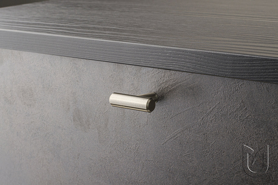 Mâner pentru mobilier Tulip Hrazda – imitație inox, oțel, interax 128 mm