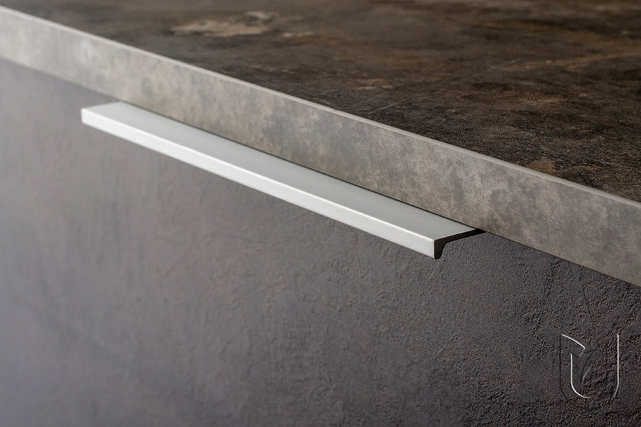 Mâner profil pentru mobilier Tulip Lucata 96/116 – aluminiu, crom lucios, interax 96 mm