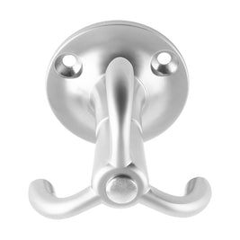 Agățătoare rotativă Tulip Twist – crom mat, 3 cârlige, zamac, montaj pe blat/poliță (sub), multifuncțională