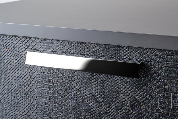 Mâner pentru mobilier Tulip Isola – aluminiu anodizat, mat, interax 160 mm