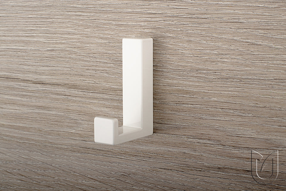 Agățătoare pentru cuier Tulip Kara S – nichel periat, finisaj mat, 60 mm, 1 cârlig, zamac, montaj frontal, șuruburi incluse