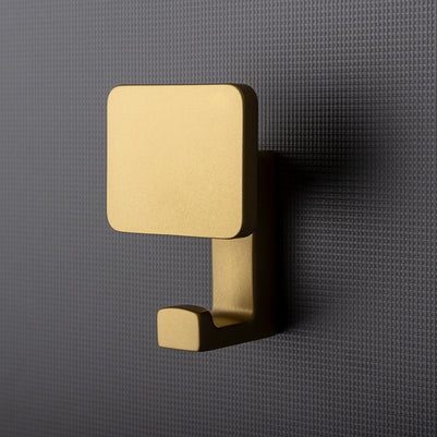 Agățătoare dublă Tulip Pera – negru mat, H64 mm, 2 cârlige, zamac, montaj frontal