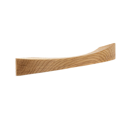 Mâner pentru mobilier Tulip Berga – stejar lăcuit, lemn, interax 128 mm