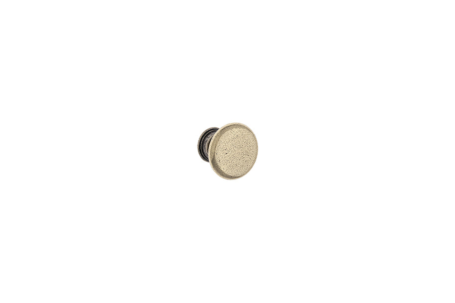Buton mobilier Tulip Victoria – bronz antichizat (old bronze), rotund, lucios, 33 × 33 mm (zamac)