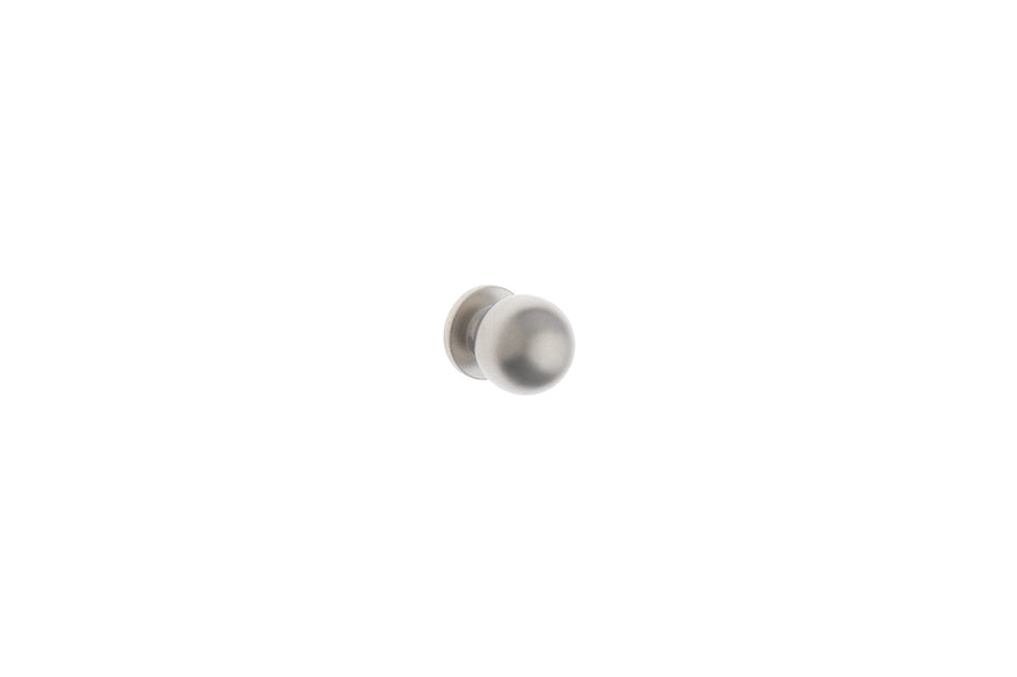 Buton mobilier Tulip Tomic Big – nichel satinat (mat), rotund, Ø25 mm, H32 mm, cu șurub