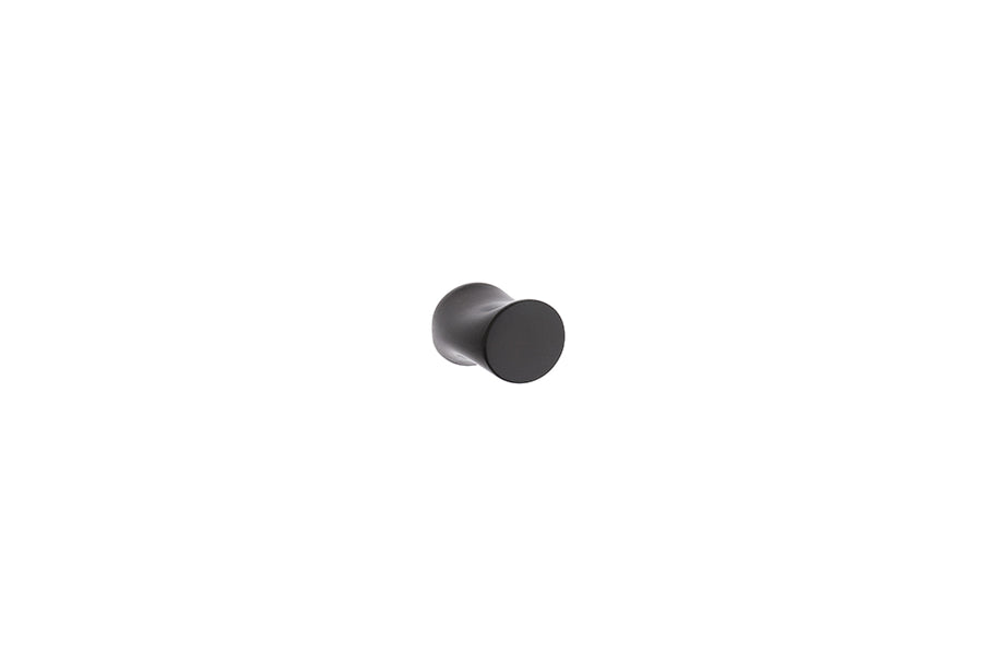 Buton mobilier Andrea – nichel negru mat, rotund, cu șurub