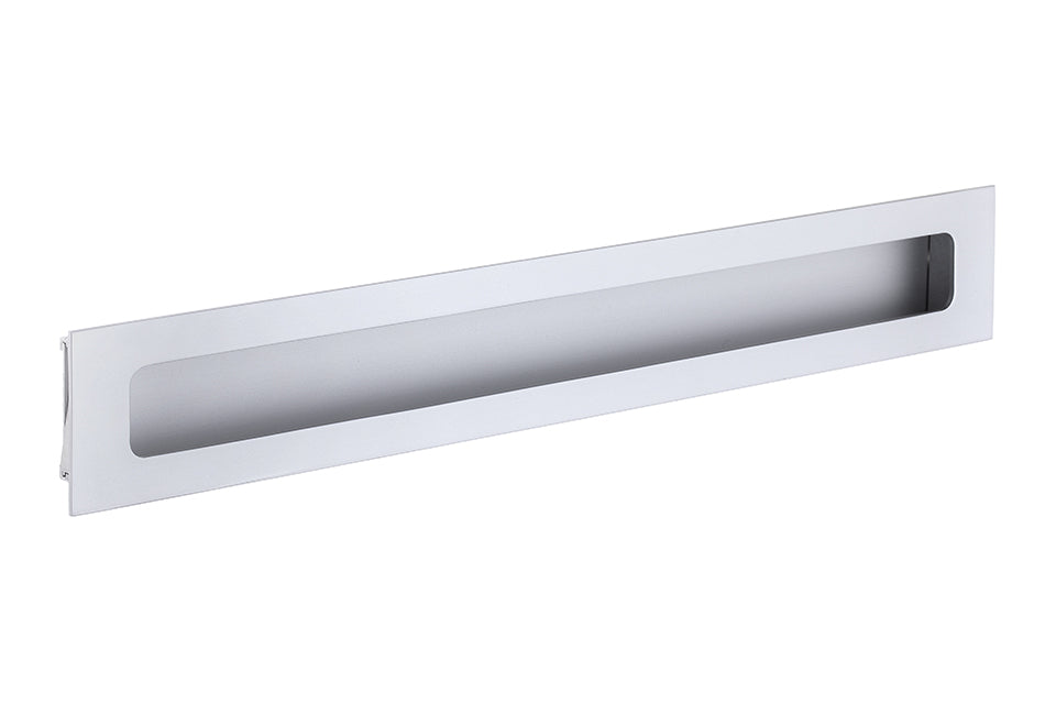 Mâner îngropat pentru mobilier Tulip Rulida – aluminiu anodizat mat, interax 128 mm