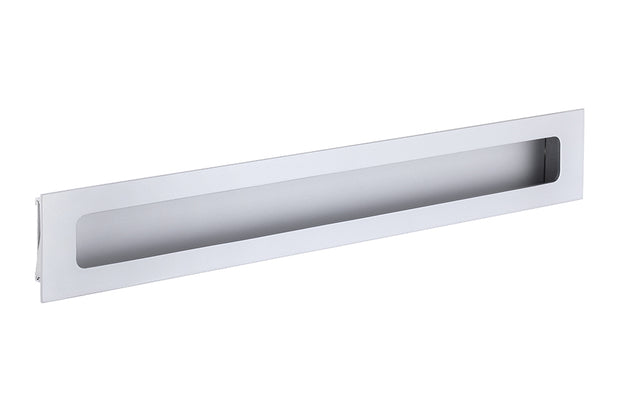 Mâner îngropat pentru mobilier Tulip Rulida – aluminiu anodizat mat, interax 128 mm