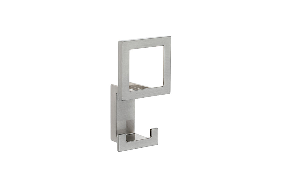 Agățătoare cu 3 cârlige Tulip Marell – nichel periat, finisaj mat, 101 × 52 mm, zamac, montaj frontal