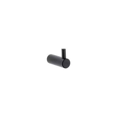 Agățătoare pentru cuier Tulip Balo – negru mat, 1 cârlig, zamac, montaj frontal