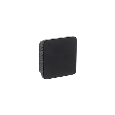 Buton pentru mobilă Tulip Square – negru lăcuit, lemn (pătrat)