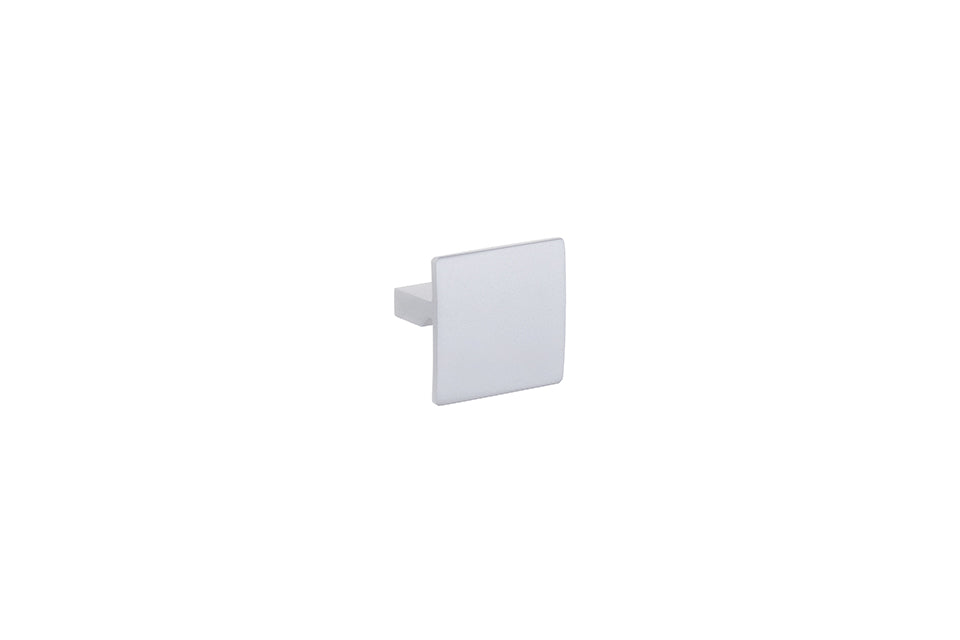 Buton mobilier Tulip Prisma – crom mat, pătrat, 44 × 40 mm, interax 32 mm (aluminiu)