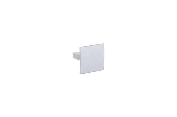 Buton mobilier Tulip Prisma – crom mat, pătrat, 44 × 40 mm, interax 32 mm (aluminiu)