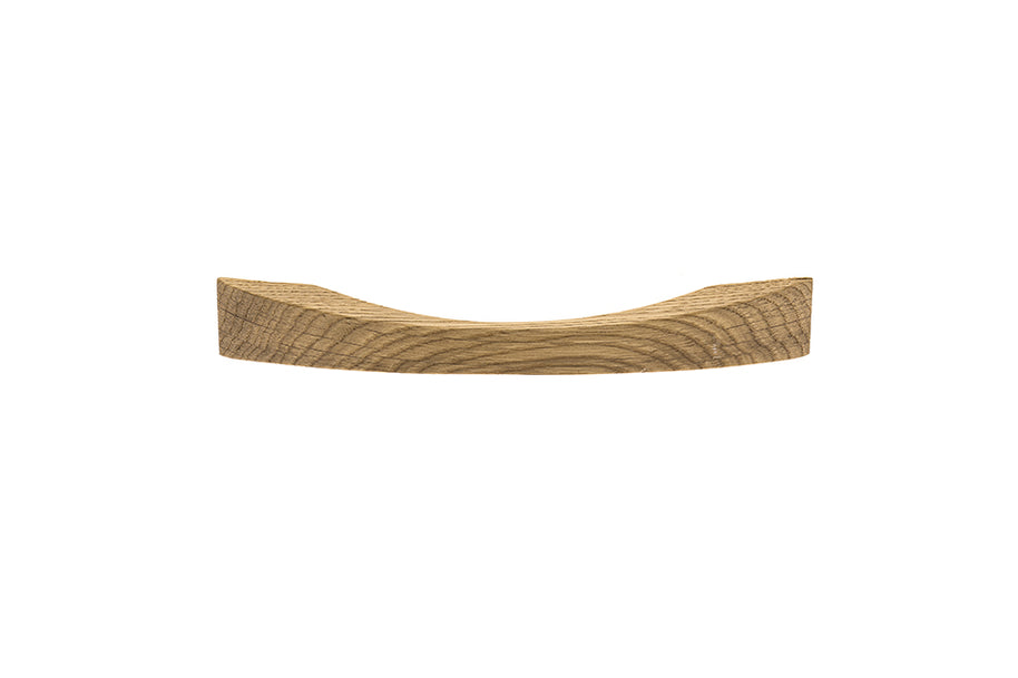 Mâner pentru mobilier Tulip Berga – stejar lăcuit, lemn, interax 128 mm