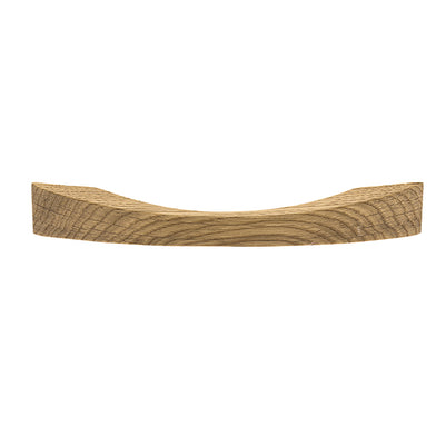 Mâner pentru mobilier Tulip Berga – stejar lăcuit, lemn, interax 128 mm