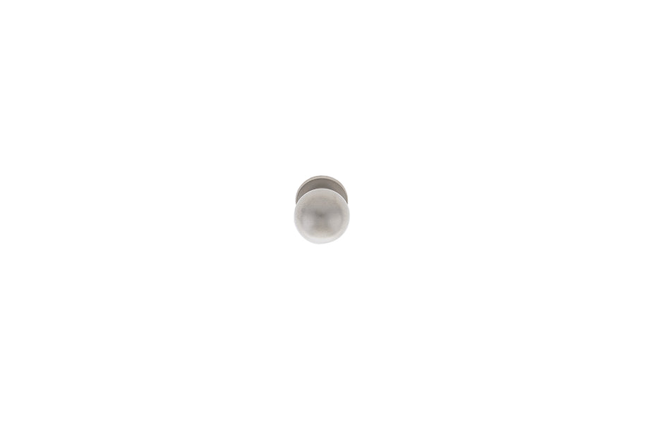 Buton mobilier Tulip Tomic Big – nichel satinat (mat), rotund, Ø25 mm, H32 mm, cu șurub