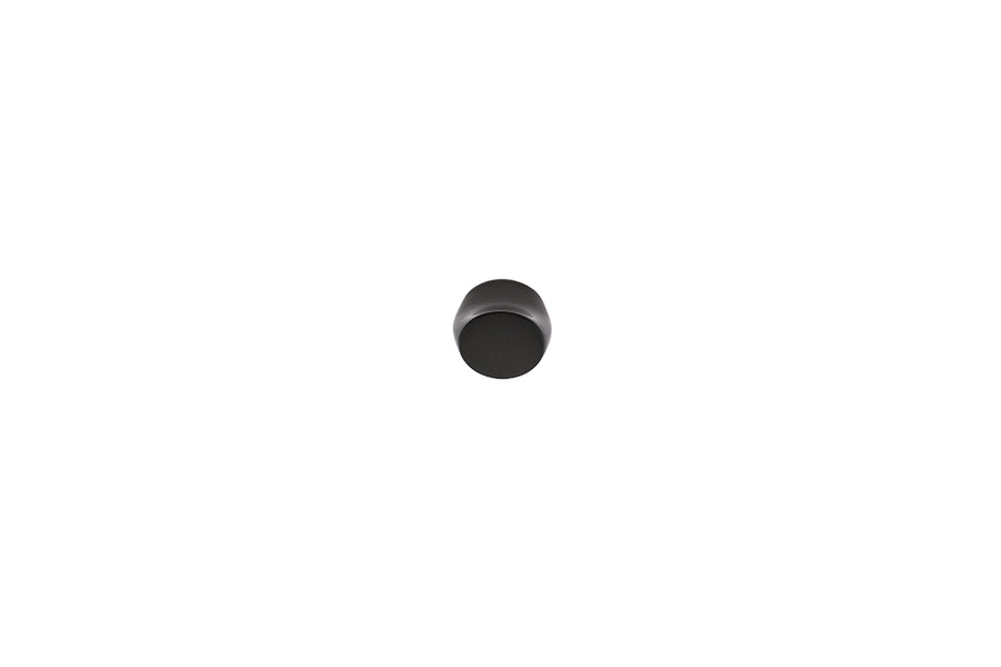 Buton mobilier Andrea – nichel negru mat, rotund, cu șurub