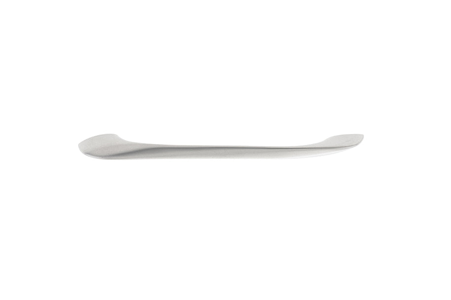Mâner pentru mobilier Tulip Besina – nichel mat (satin), zamac, interax 160 mm (cu șuruburi)