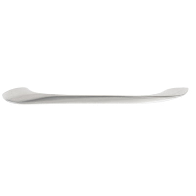 Mâner pentru mobilier Tulip Besina – nichel mat (satin), zamac, interax 160 mm (cu șuruburi)