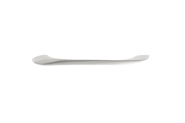Mâner pentru mobilier Tulip Besina – nichel mat (satin), zamac, interax 160 mm (cu șuruburi)
