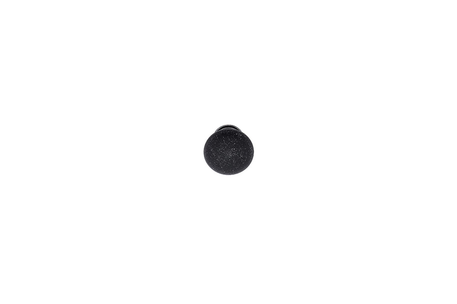 Buton mobilier Tulip Victoria – negru antichizat (old black), rotund, mat (zamac)