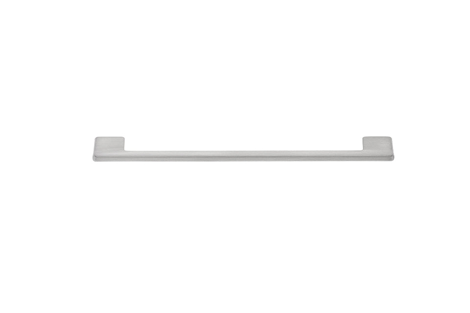 Mâner pentru mobilier Tulip Foka – imitație inox, finisaj periat, zamac, interax 160 mm