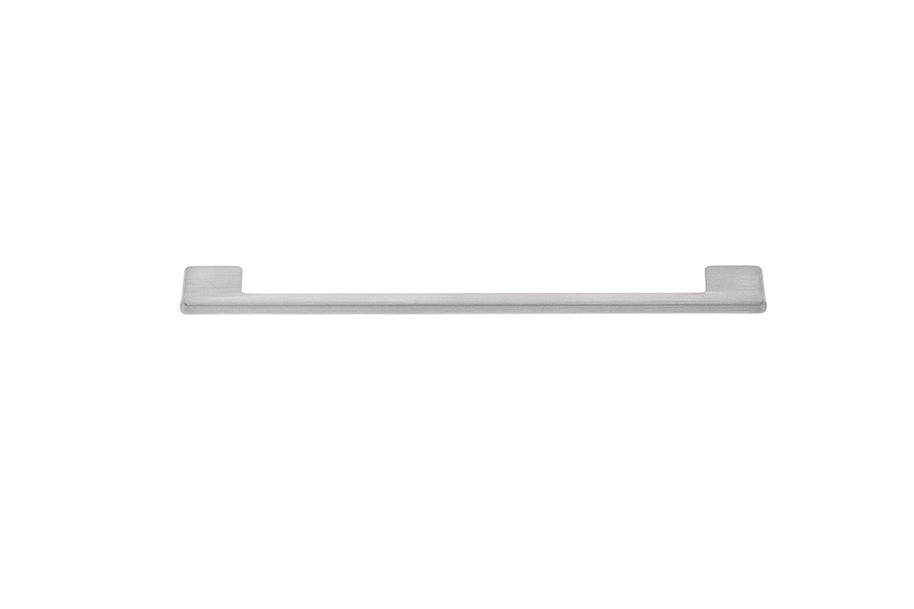 Mâner pentru mobilier Tulip Foka – imitație inox, finisaj periat, zamac, interax 160 mm