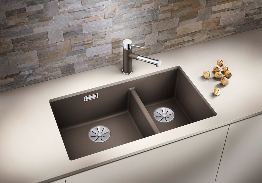 Chiuvetă bucătărie Silgranit Blanco SUBLINE 430/270-U negru 755×460 mm