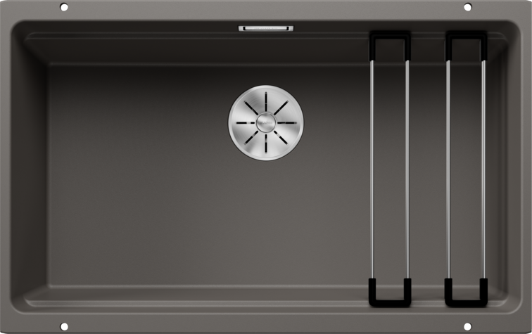 Chiuvetă bucătărie Silgranit Blanco ETAGON 700-U gri vulcan 730×460 mm