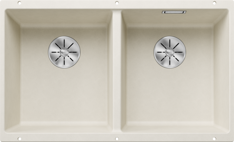 Chiuvetă bucătărie Silgranit Blanco SUBLINE 350/350-U alb antic 755×460 mm