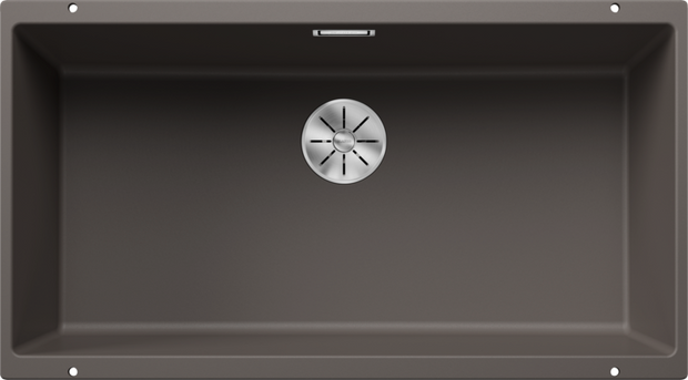 Chiuvetă bucătărie Silgranit Blanco SUBLINE 800-U gri vulcan 830×460 mm