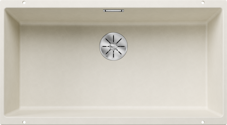 Chiuvetă bucătărie Silgranit Blanco SUBLINE 800-U alb antic 830×460 mm