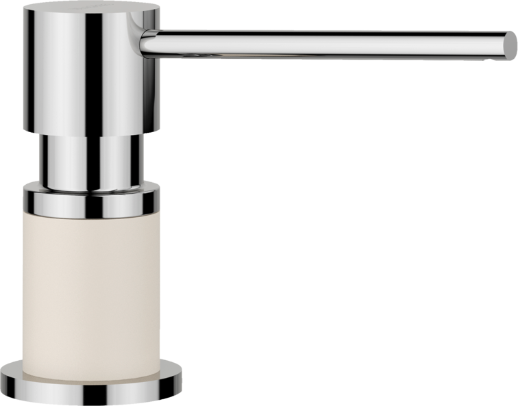 Dozator detergent bucătărie Blanco LATO Silgranit Look - alb antic/crom HD