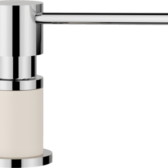 Dozator detergent bucătărie Blanco LATO Silgranit Look - alb antic/crom HD