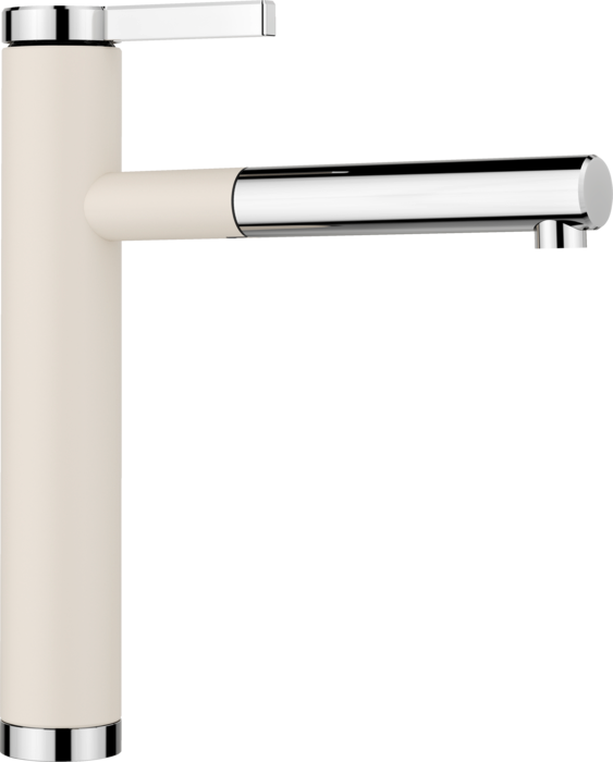 Baterie bucătărie Blanco LINEE-S Silgranit-look - alb antic/crom HD