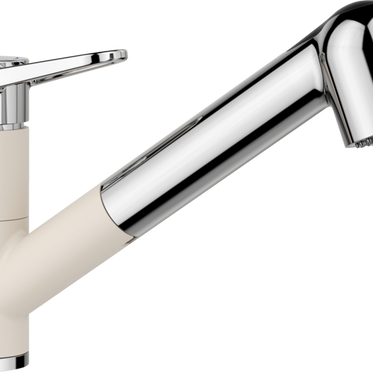 Baterie bucătărie Blanco WEGA-S II Silgranit-Look – alb antic/crom HD