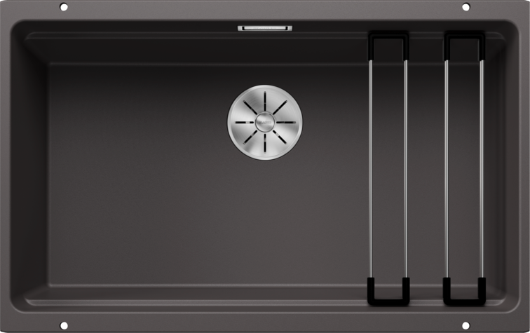 Chiuvetă bucătărie Silgranit Blanco ETAGON 700-U gri piatră 730×460 mm