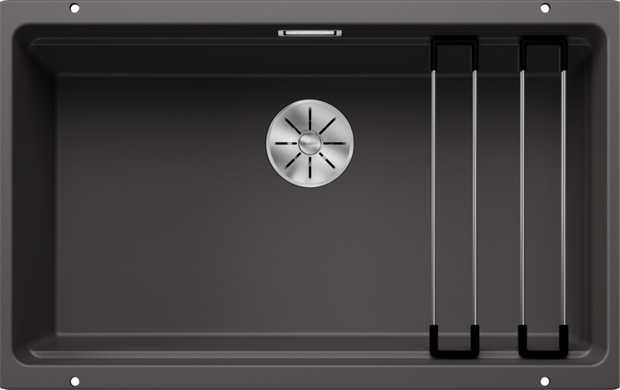 Chiuvetă bucătărie Silgranit Blanco ETAGON 700-U gri piatră 730×460 mm